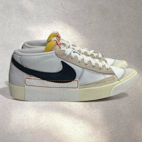 Nike Blazer Low Pro Club FJ3694-100 White Black Men’s Size 8 Sneakers - Picture 1 of 8
